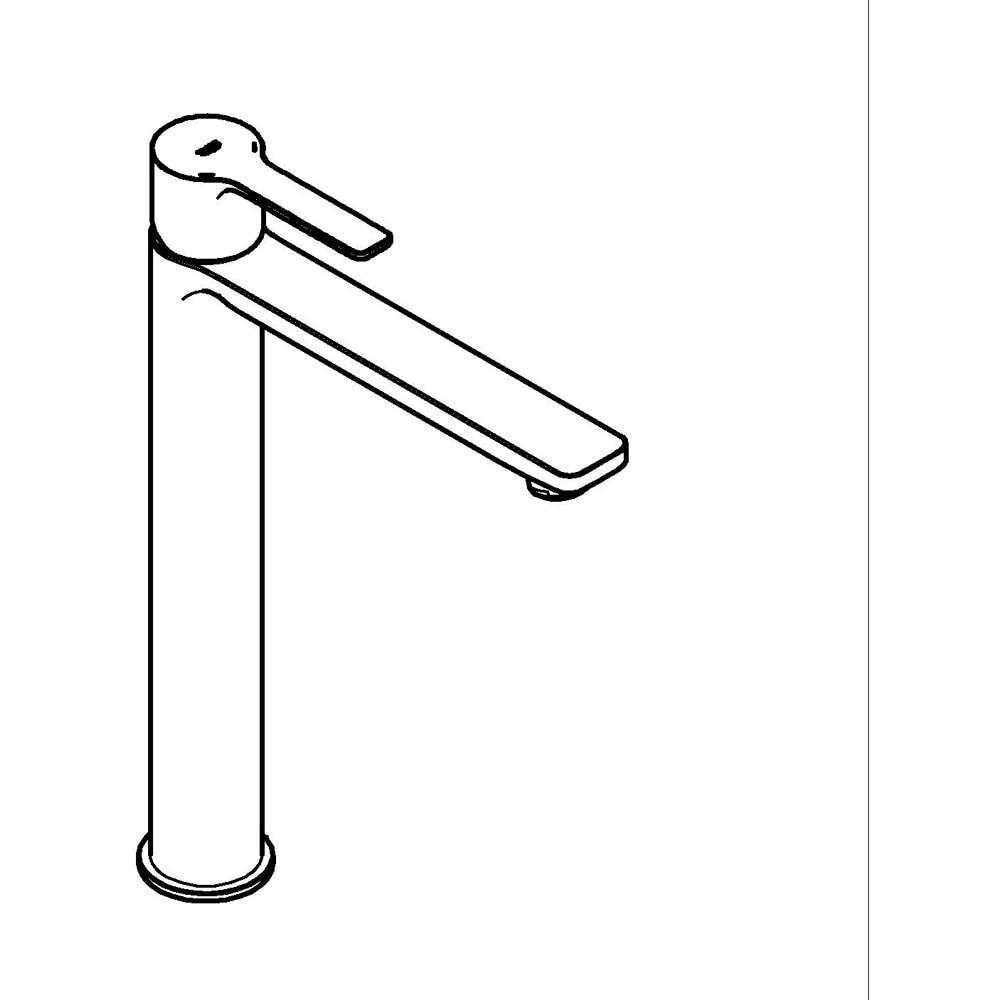 Baterie lavoar GROHE Lineare 23405GL1, marimea XL, alama, auriu