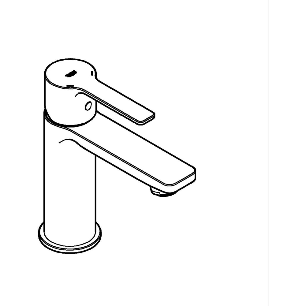 Baterie lavoar GROHE Lineare 23791AL1, alama, grafit