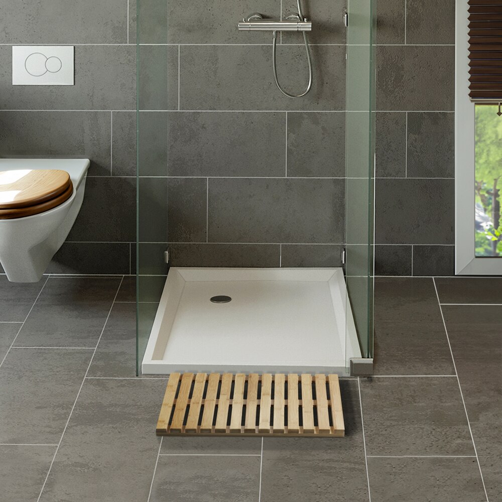 Covoras baie WENKO, bambus, 40 x 60 cm, natur
