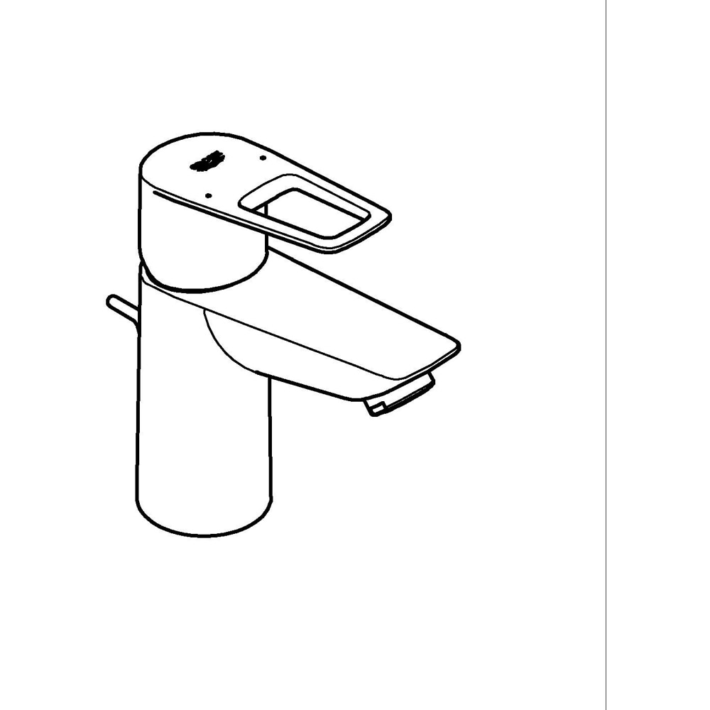 Baterie lavoar GROHE Bauloop 23877001, alama, crom