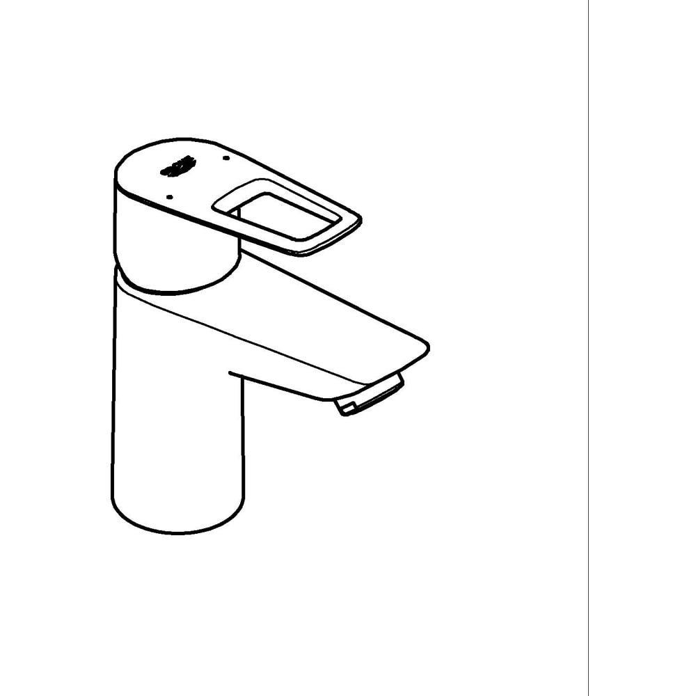 Baterie lavoar GROHE Bauloop 23879001, alama, crom