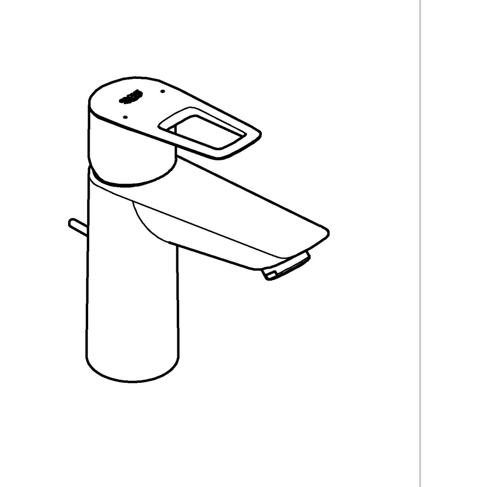 Baterie lavoar GROHE Bauloop 23885001, marimea M, alama, crom