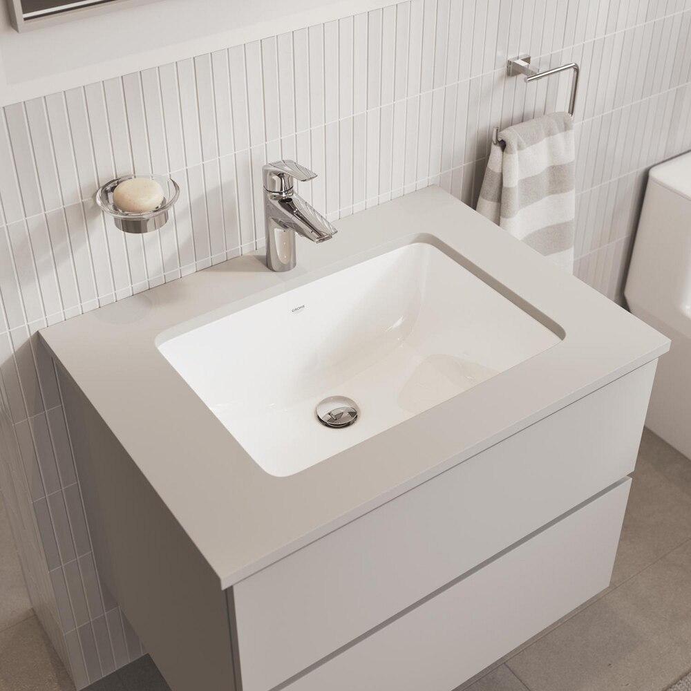 Baterie lavoar GROHE Eurosmart 23976003, marimea M, dus extractabil, alama, crom