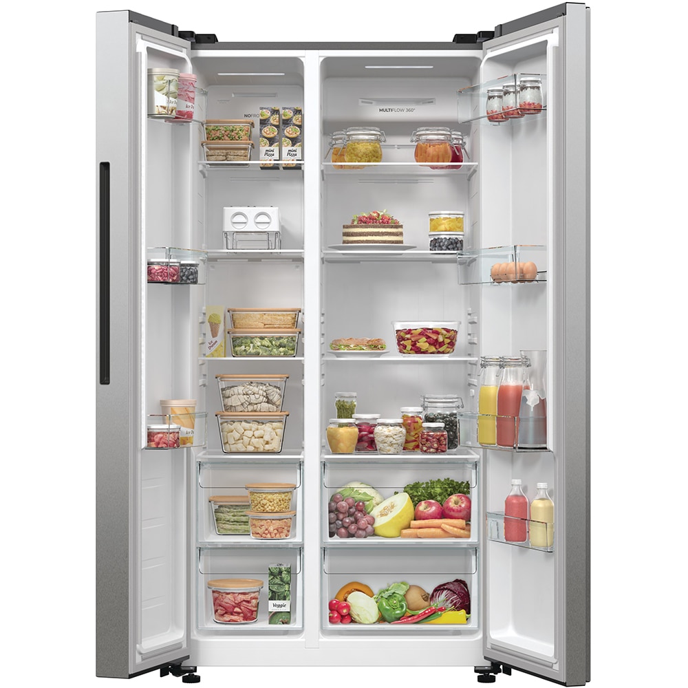 Side by Side GORENJE NRR9185DAXL, No Frost Plus, 550 l, H 178.6 cm, Clasa D, inox