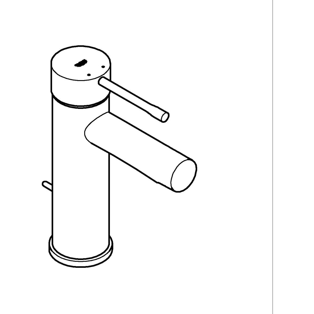 Baterie lavoar GROHE Essence 24175001, marimea M, alama, crom