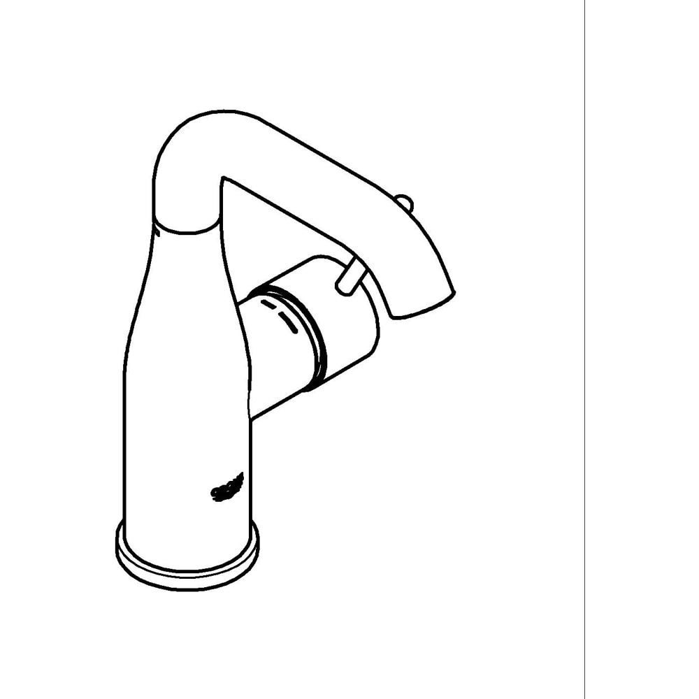 Baterie lavoar GROHE Essence 24176001, marimea M, alama, crom