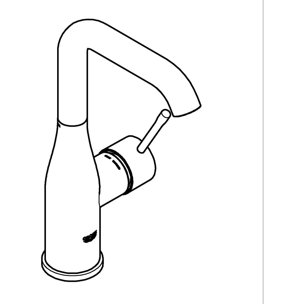 Baterie lavoar GROHE Essence 24177001, marimea L, alama, crom