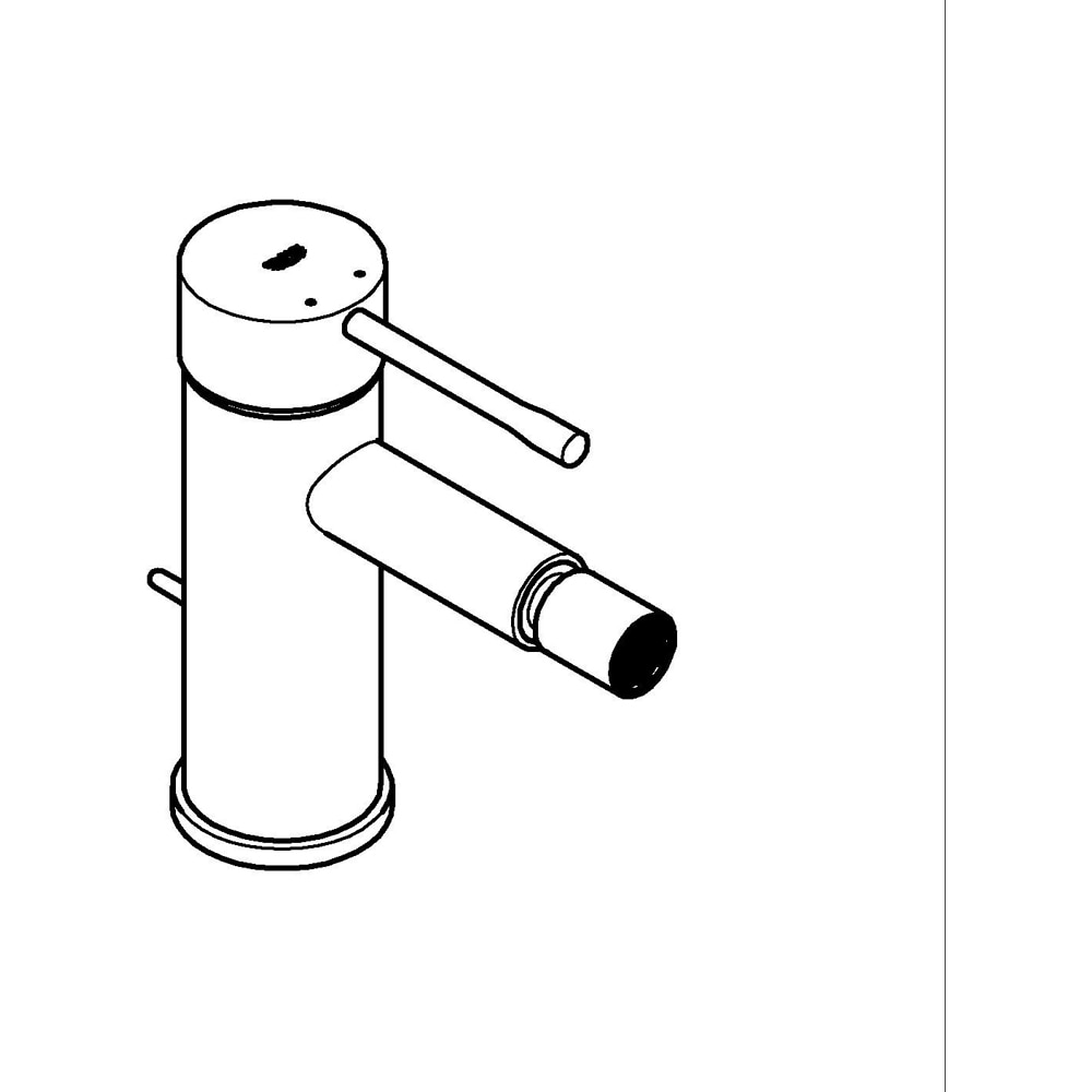 Baterie bideu GROHE Essence 24178001, marimea M, alama, crom