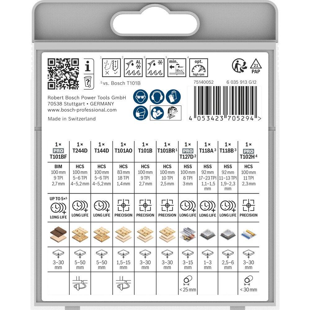 Panza pendular BOSCH, multimat t, 10buc