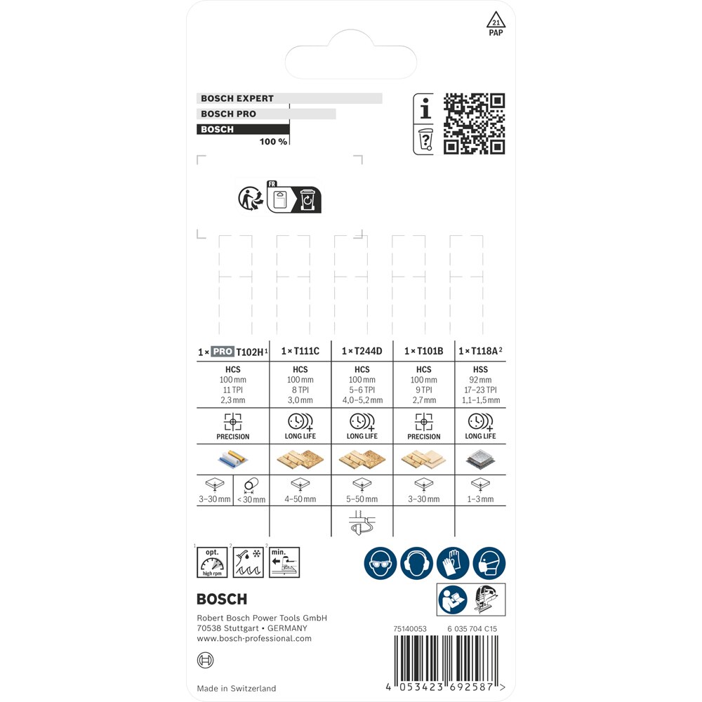 Panza pendular BOSCH, multimat t, 5buc