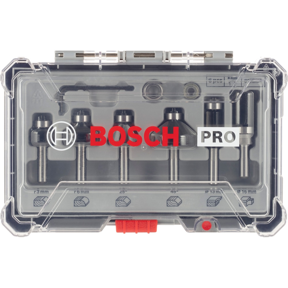 Cutite frezat BOSCH PRO, 8mm, ambalaj plastic, 6buc