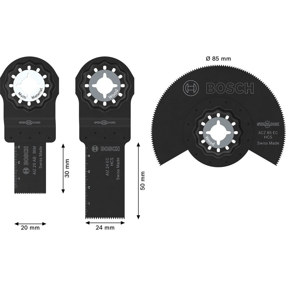 Set 3 panze starlock lemn si metal