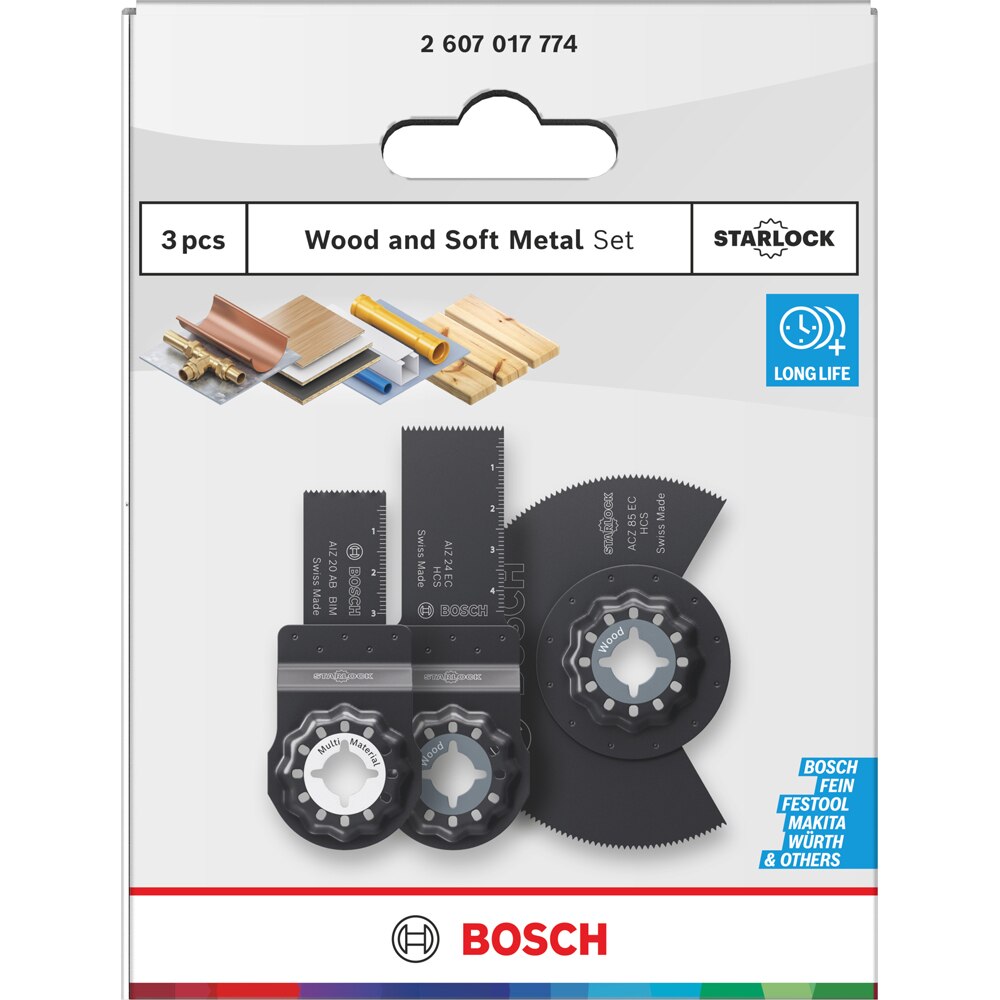 Set 3 panze starlock lemn si metal