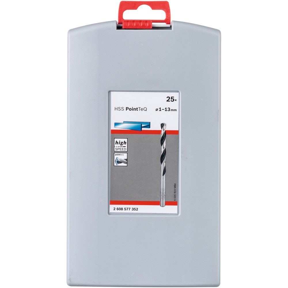 Burghiu metal BOSCH, HSS pointteq probox, 25buc