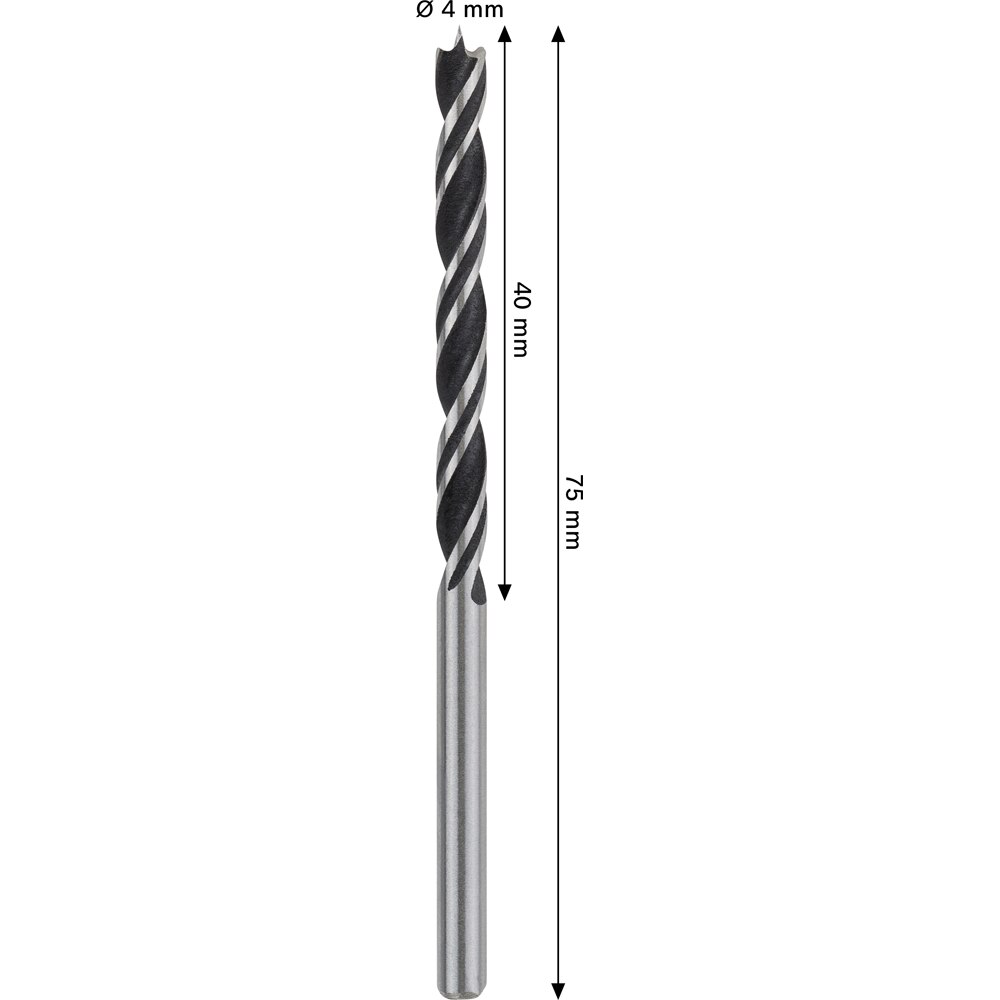 Burghiu lemn BOSCH PRO, wood, 4 mm, CYL, 1buc