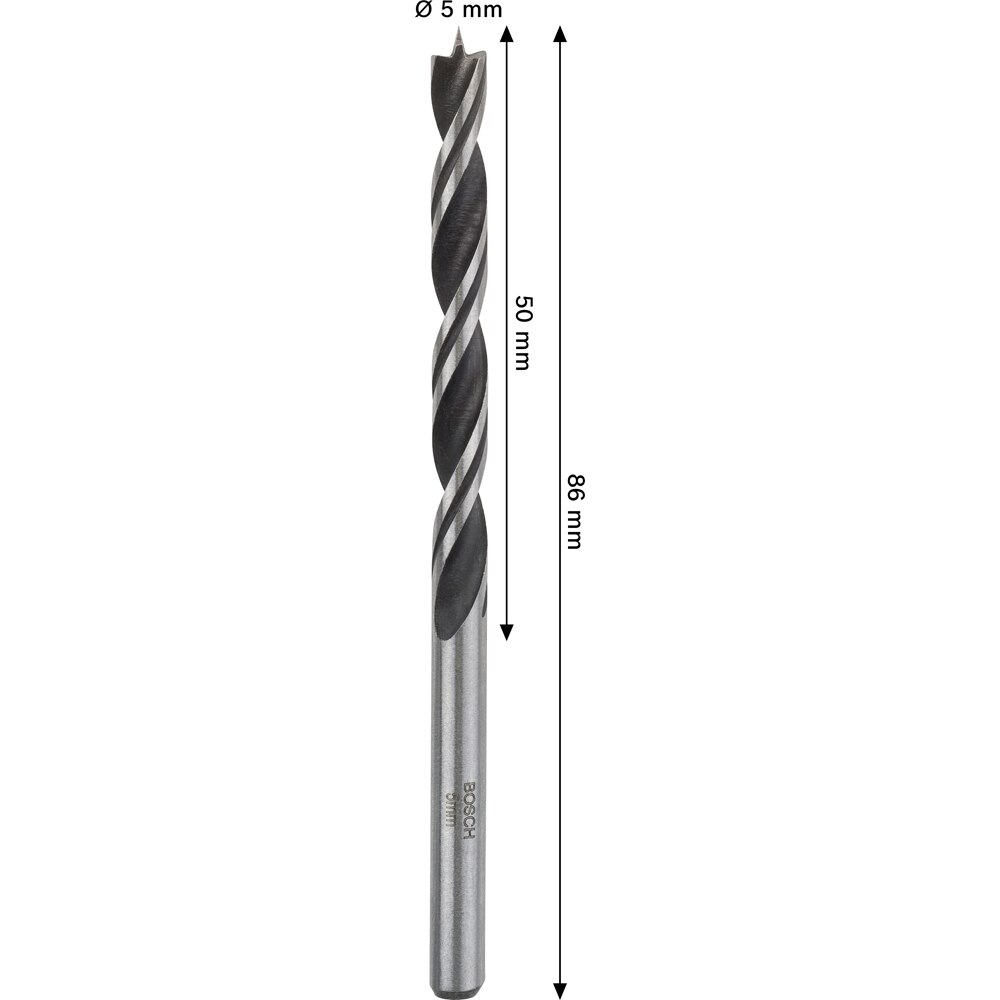 Burghiu lemn BOSCH PRO, wood, 5 mm, CYL, 1buc