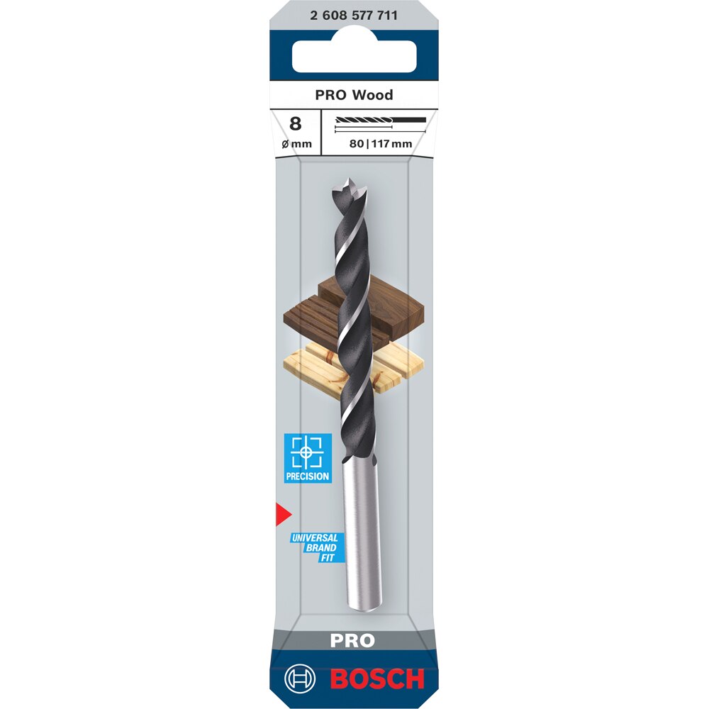 Burghiu lemn BOSCH PRO, wood, 8 mm, CYL, 1buc