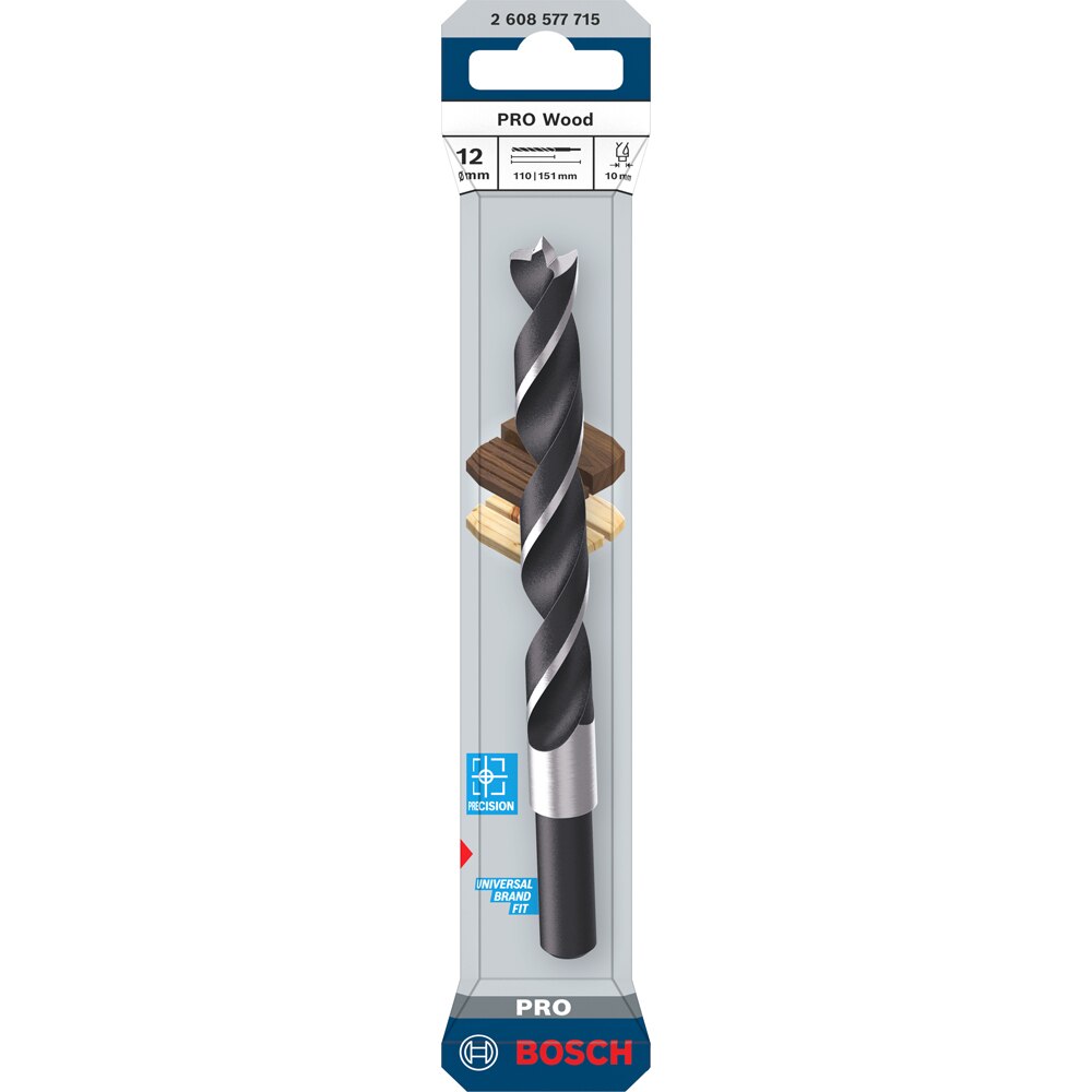 Burghiu lemn BOSCH PRO, wood, 12 mm, CYL, 1buc