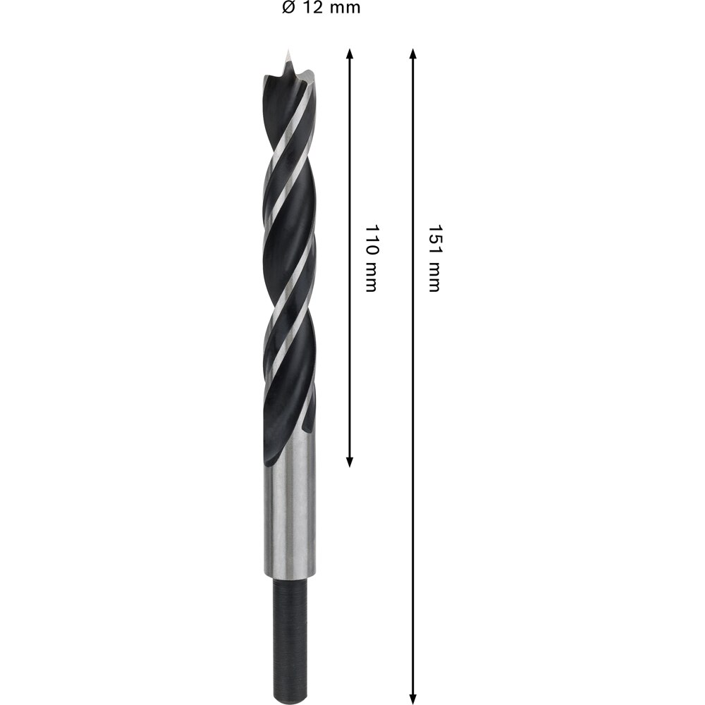 Burghiu lemn BOSCH PRO, wood, 12 mm, CYL, 1buc