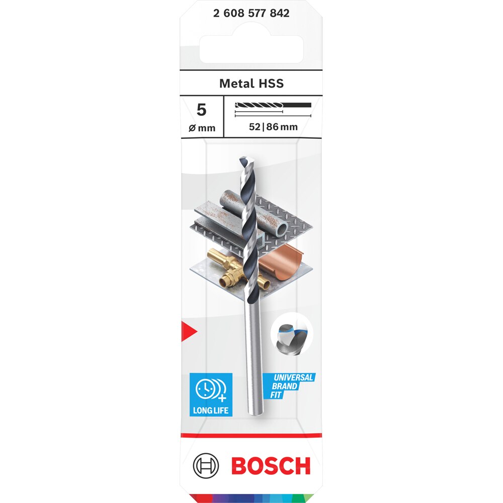 Burghiu metal BOSCH, HSS pointteq, 5 mm, CYL