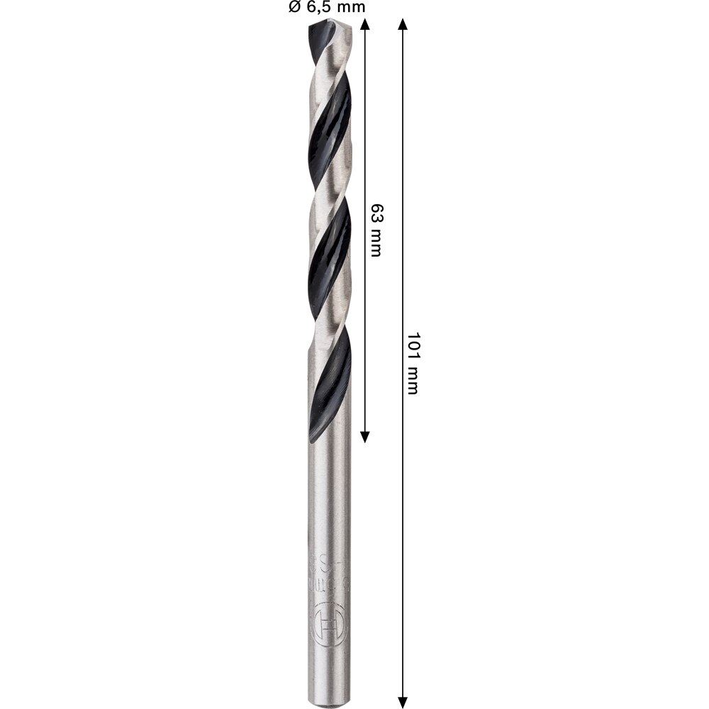 Burghiu metal BOSCH, HSS pointteq 6, 5 mm, CYL