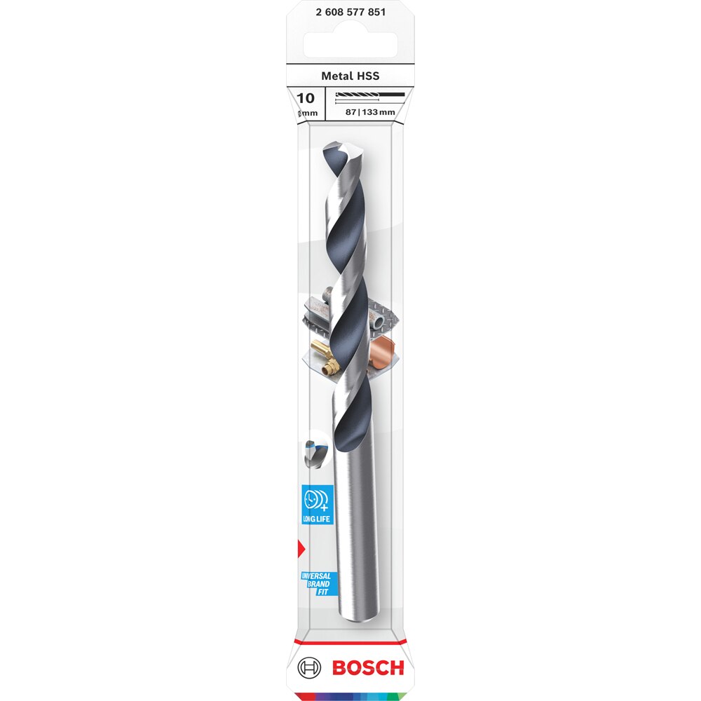 Burghiu metal BOSCH, HSS pointteq, 10 mm, CYL