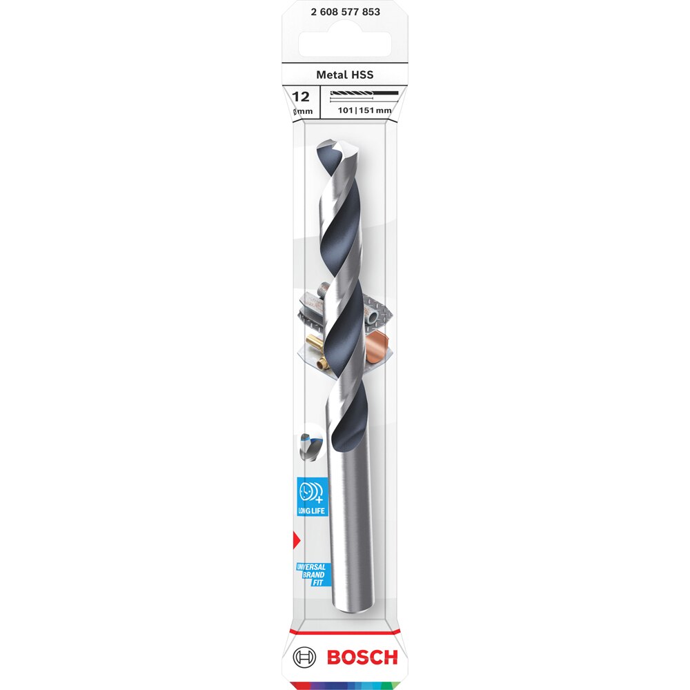 Burghiu metal BOSCH, HSS pointteq, 12 mm, CYL