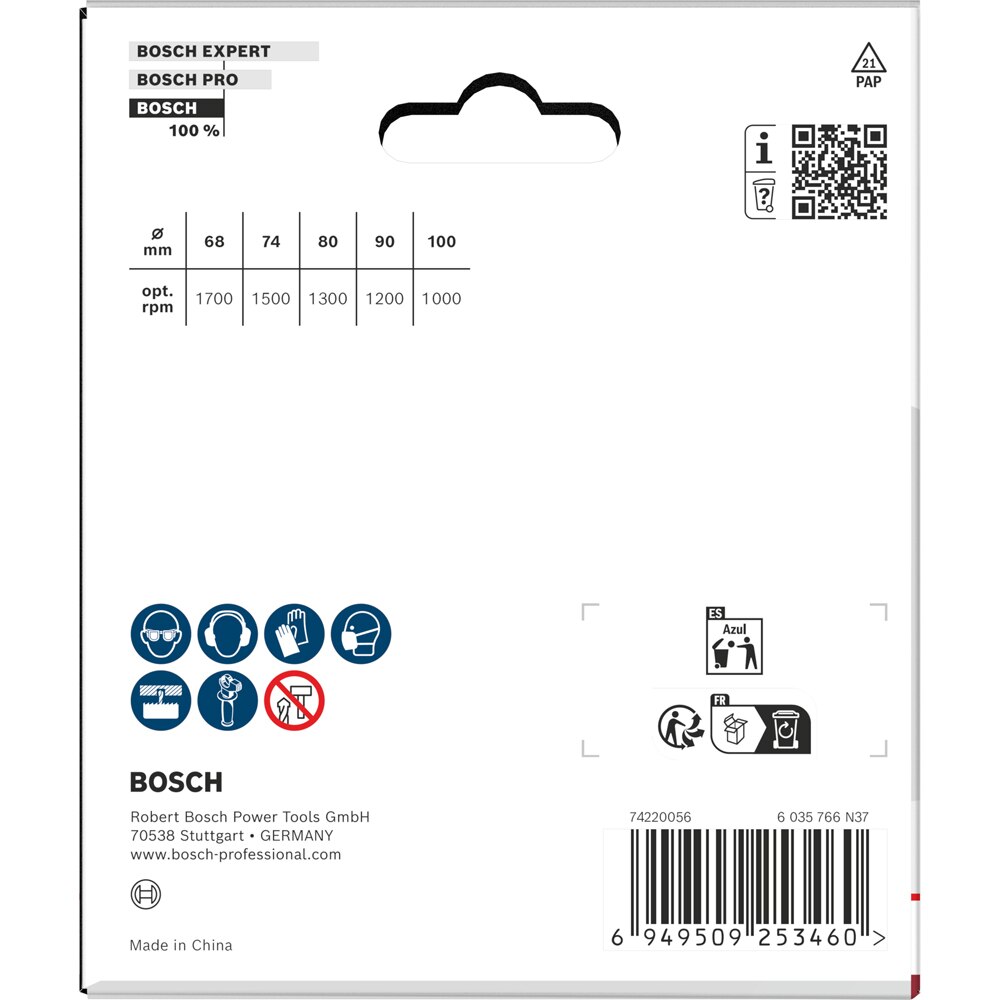 Carota BOSCH, lemn si rigips, 68/74/80/90/100 x 31mm