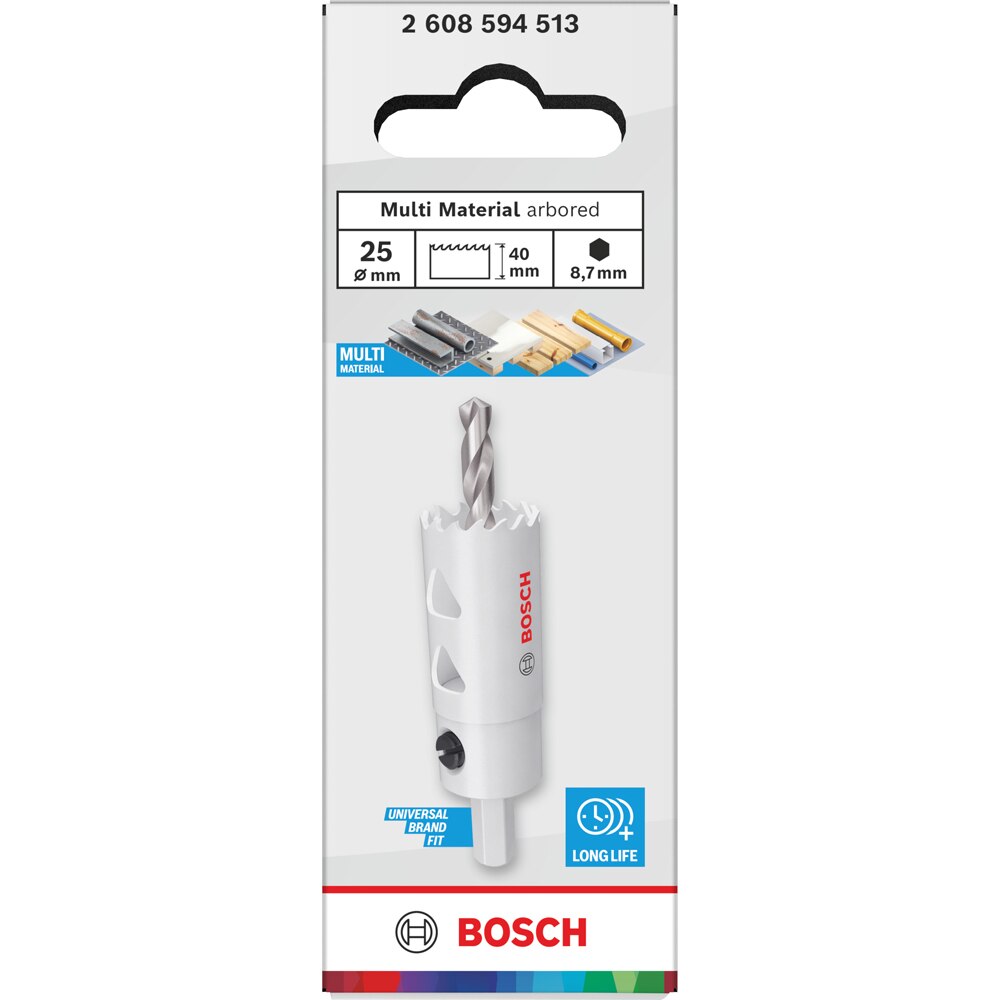 Carota multimaterial BOSCH, 25 x 40 mm