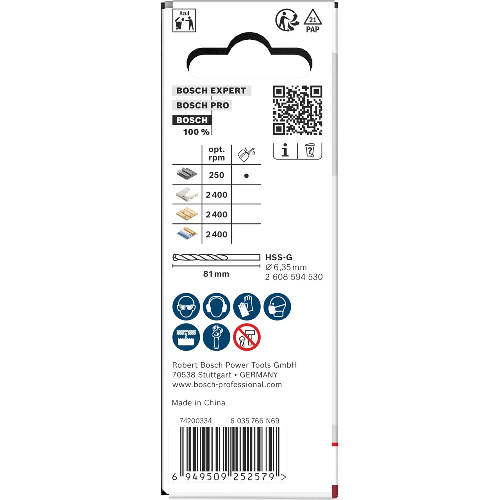 Carota multimaterial BOSCH, 35 x 40 mm