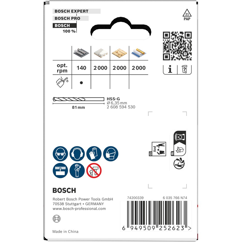 Carota multimaterial BOSCH, 60 x 40 mm
