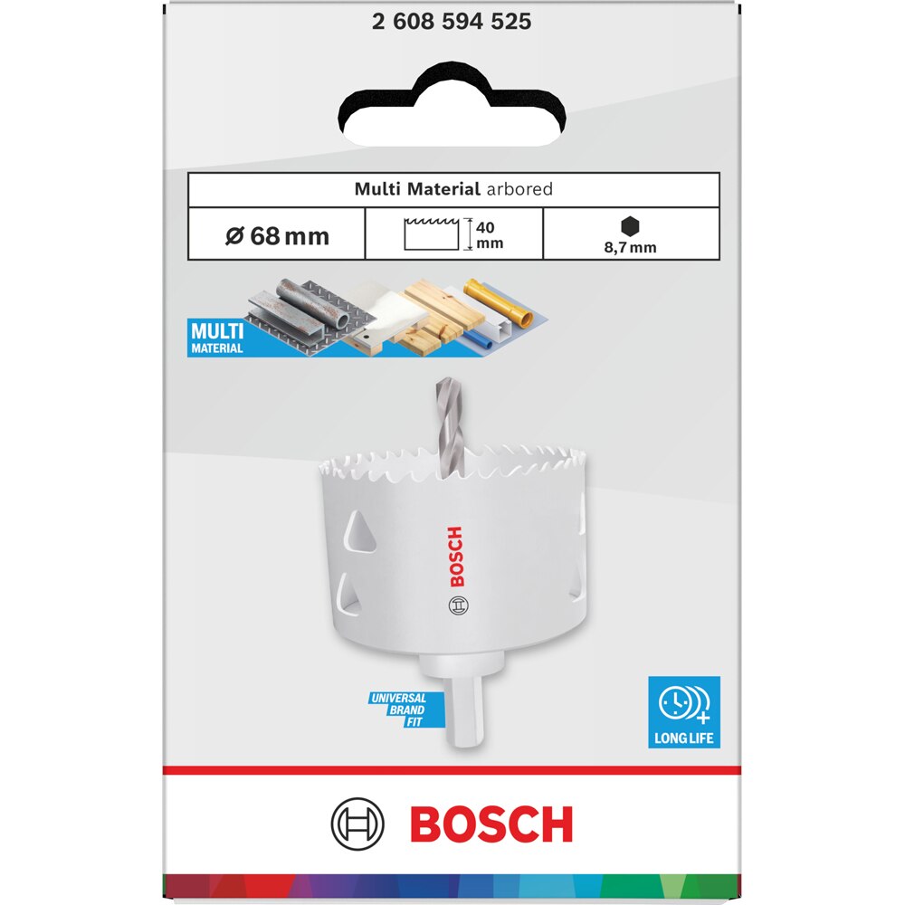Carota multimaterial BOSCH, 68 x 40 mm