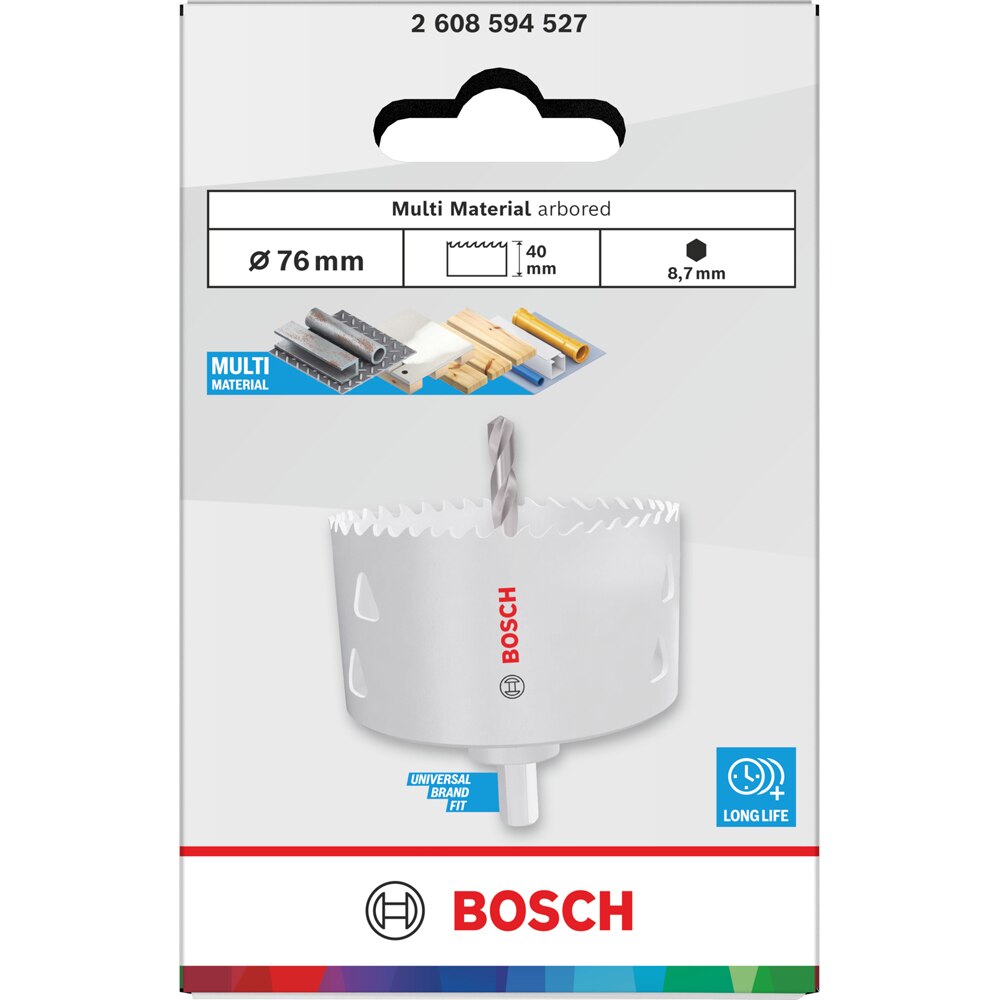 Carota multimaterial BOSCH, 76 x 40 mm