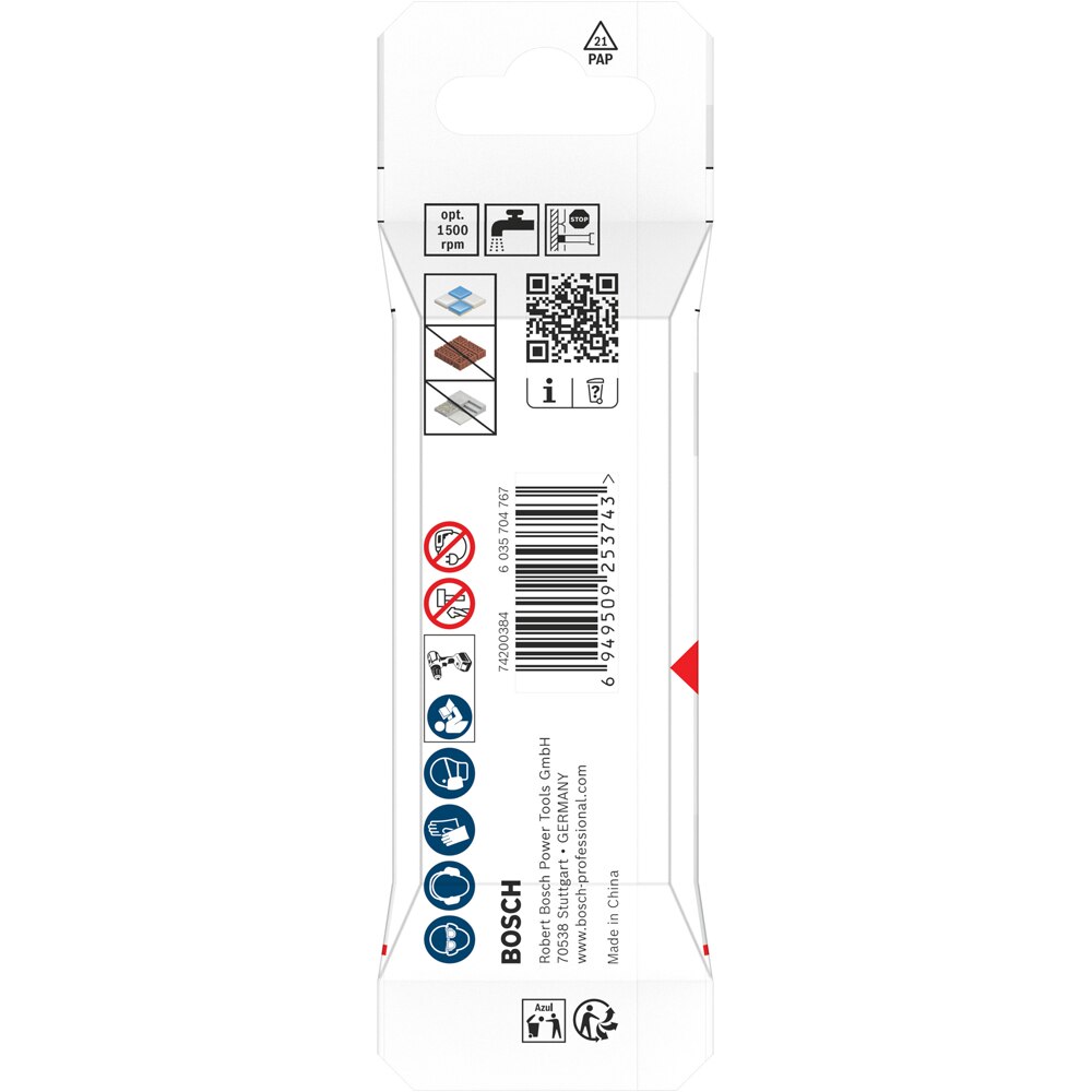 Burghiu diamantat BOSCH, ceramicwet, 10 x 10 x 30 mm