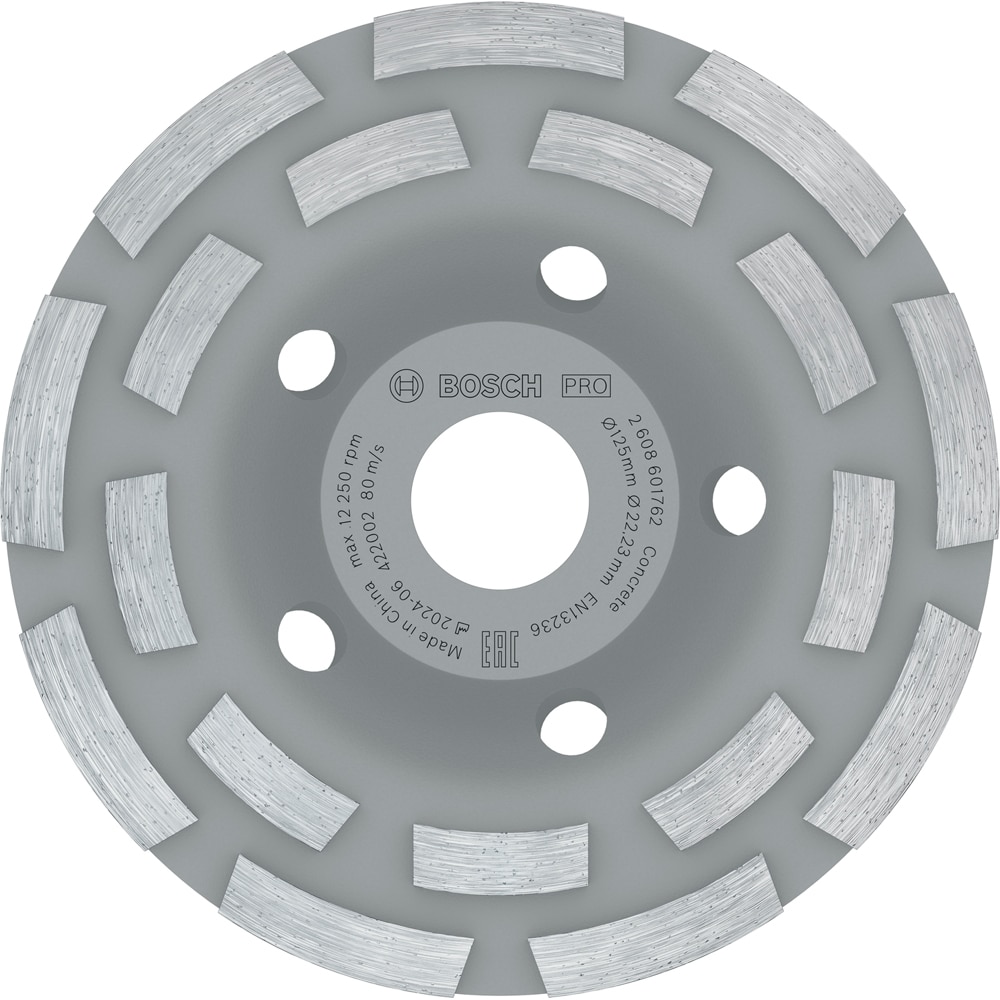 Disc diamantat oala BOSCH PRO, beton, 125 x 22.2 x 5 mm
