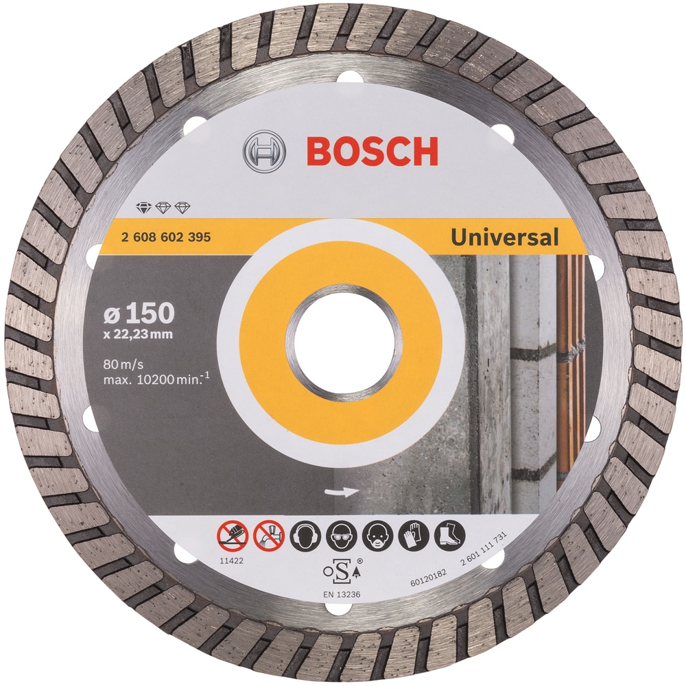 Disc diamantat BOSCH, universal, 150 x 22.2 x 2.5 mm