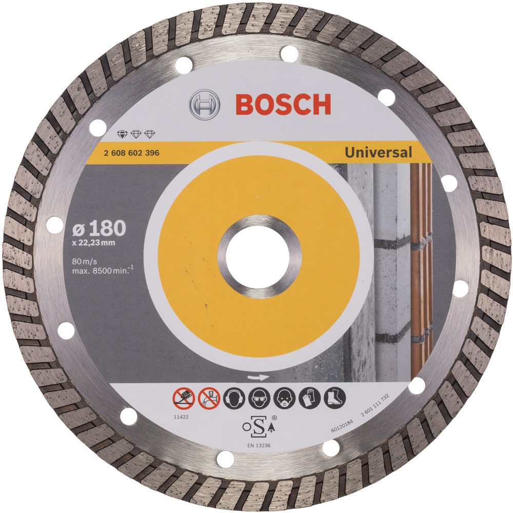 Disc diamantat BOSCH, universal, 180 x 22, 23 mm