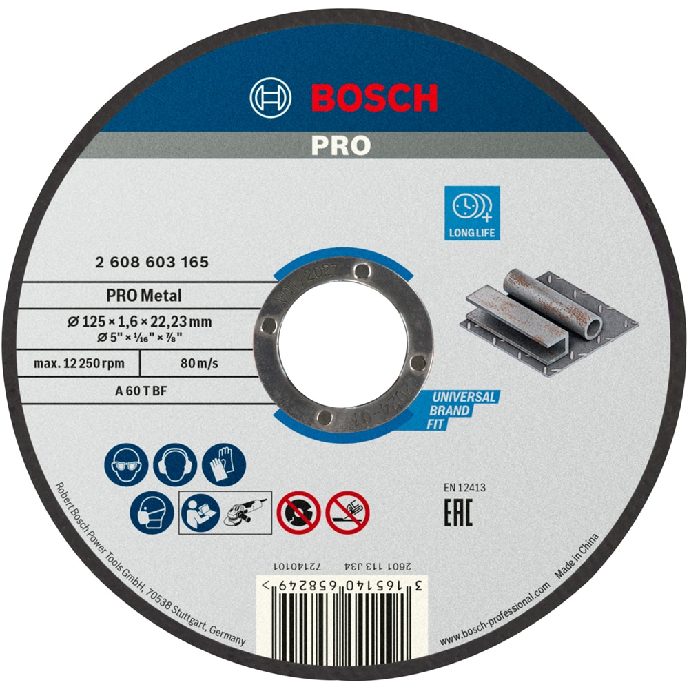 Disc taiere BOSCH PRO, metal, 125 x 1, 6 x 22, 23