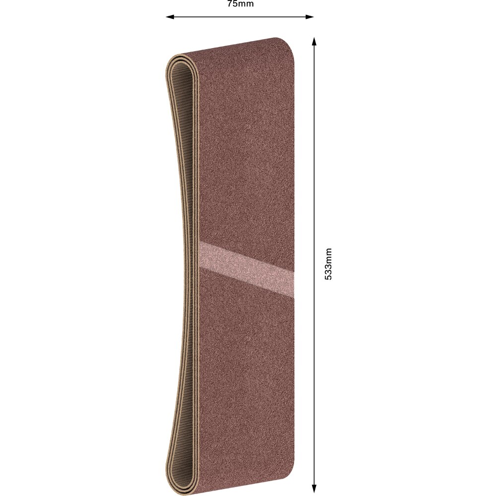 Banda abraziva BOSCH PRO, X440, 75 x 533mm, G80, 3buc