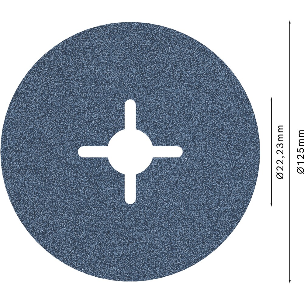 Disc abraziv BOSCH PRO, R574, metal, 125 mm, G80