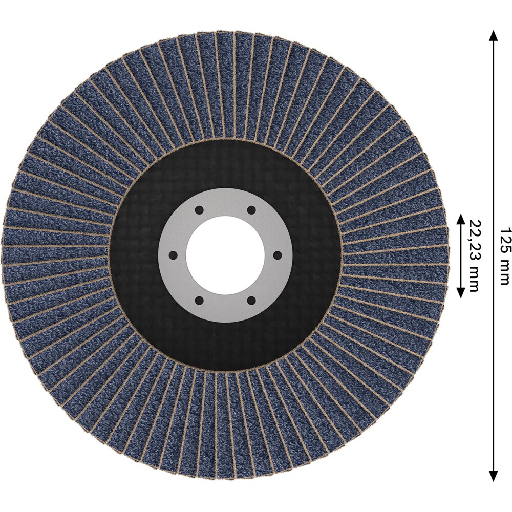 Disc lamelar BOSCH, X451 inclinat 125x22.2 mm G60