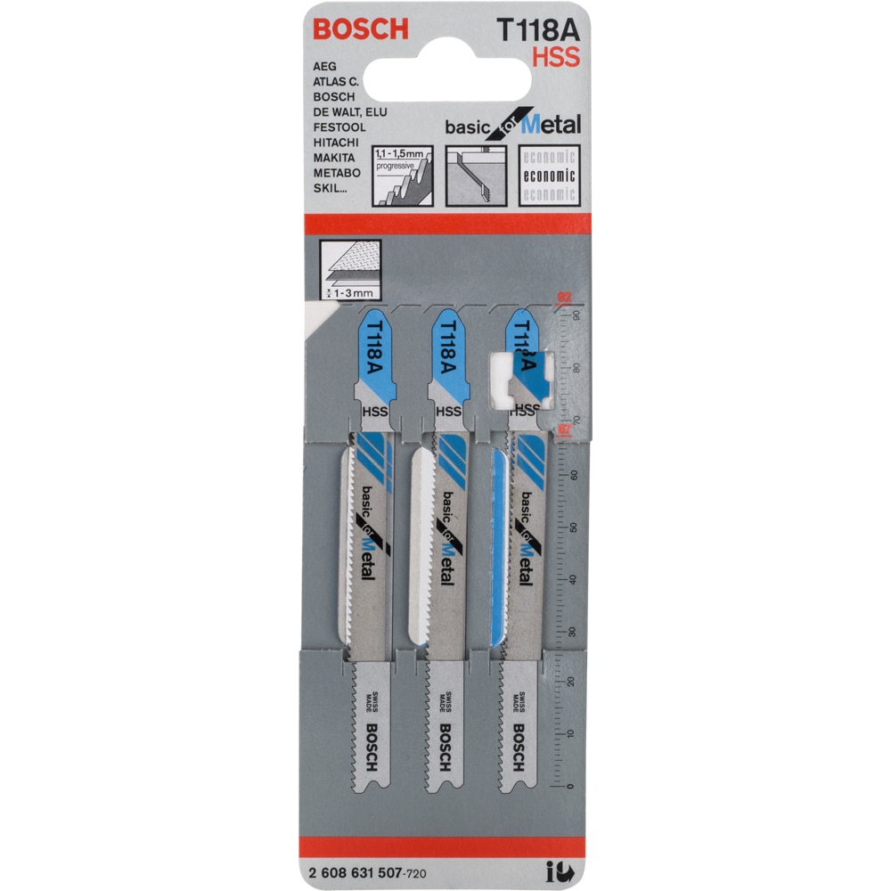 Panza pendular BOSCH, T118A, metal, 92mm, 3buc