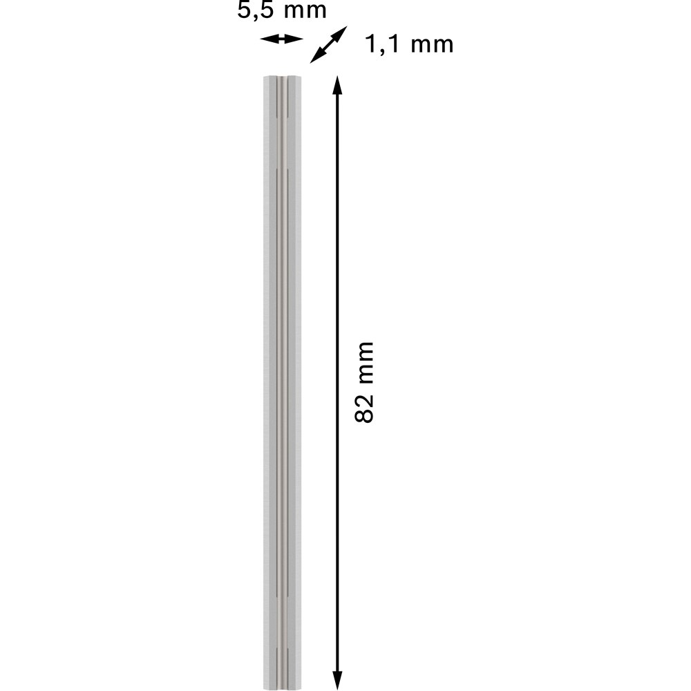 Cutite pentru rindea BOSCH PRO, 82 x 5.5 x 1.1mm, 2buc