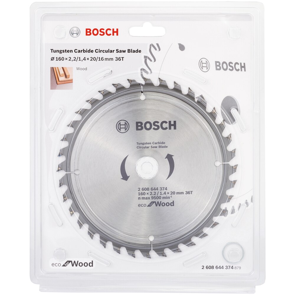 Panza circular BOSCH, wood, 160 x 20/16 x 2.2mm, 36T