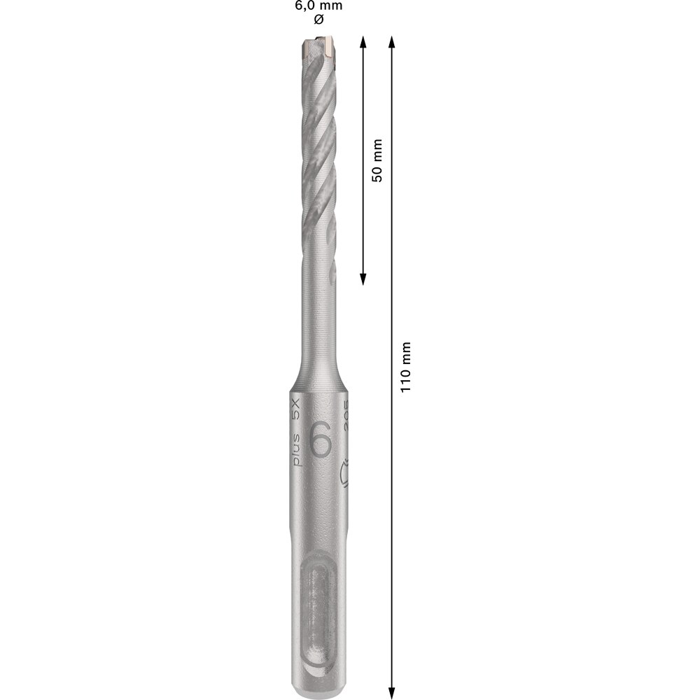 Burghiu BOSCH PROFESSIONAL, beton SDSPlus-5X 6x50x110 mm