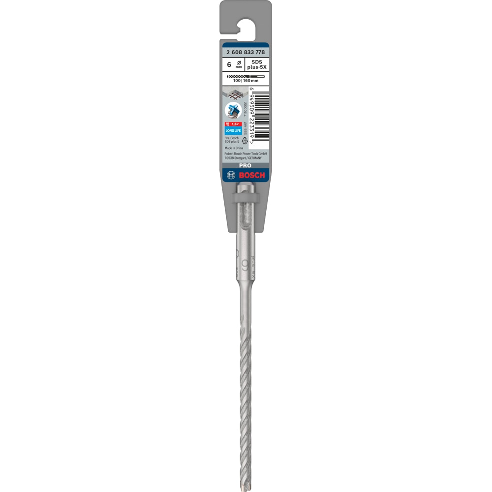 Burghiu BOSCH PROFESSIONAL, beton SDSPlus-5X 6x100x160 mm