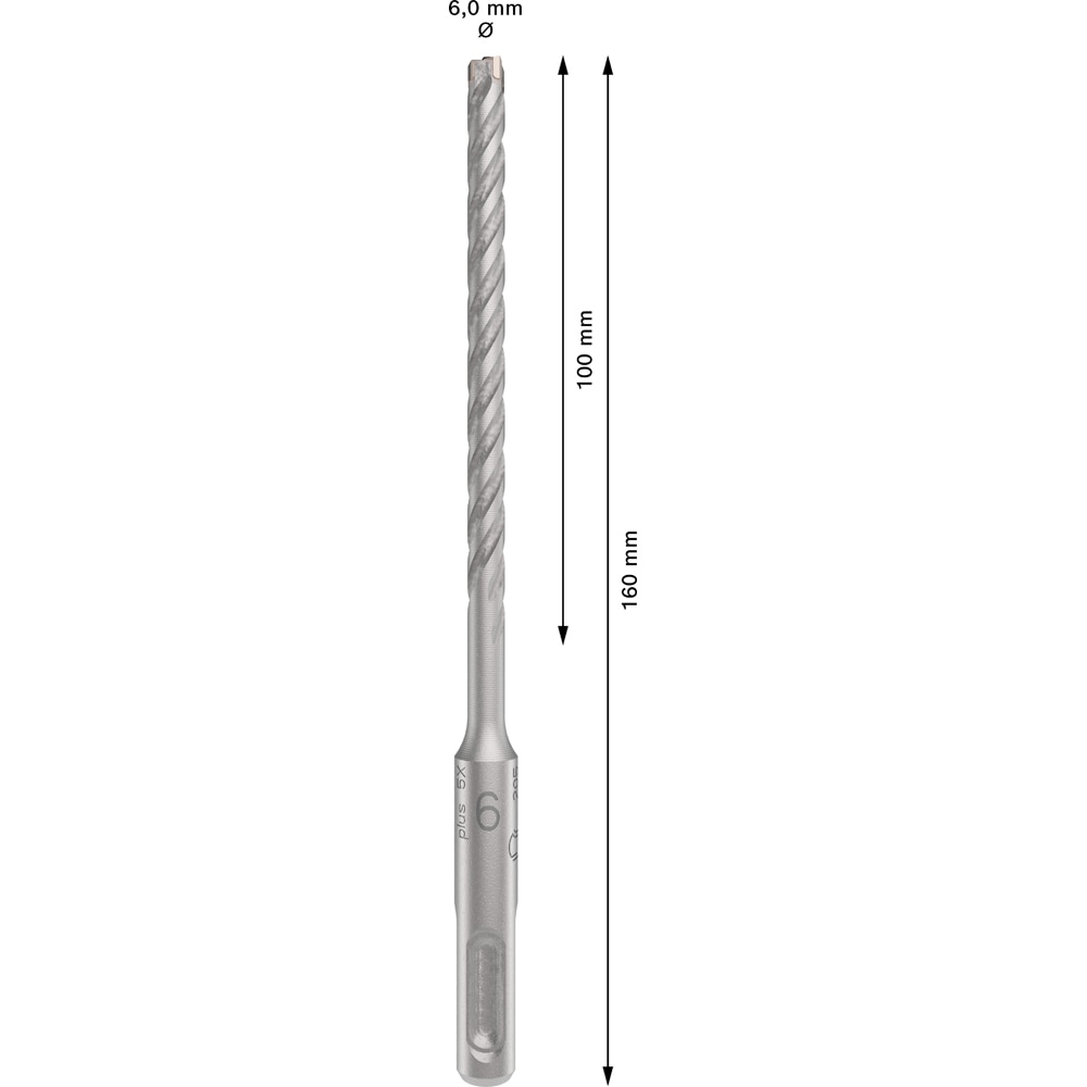 Burghiu BOSCH PROFESSIONAL, beton SDSPlus-5X 6x100x160 mm