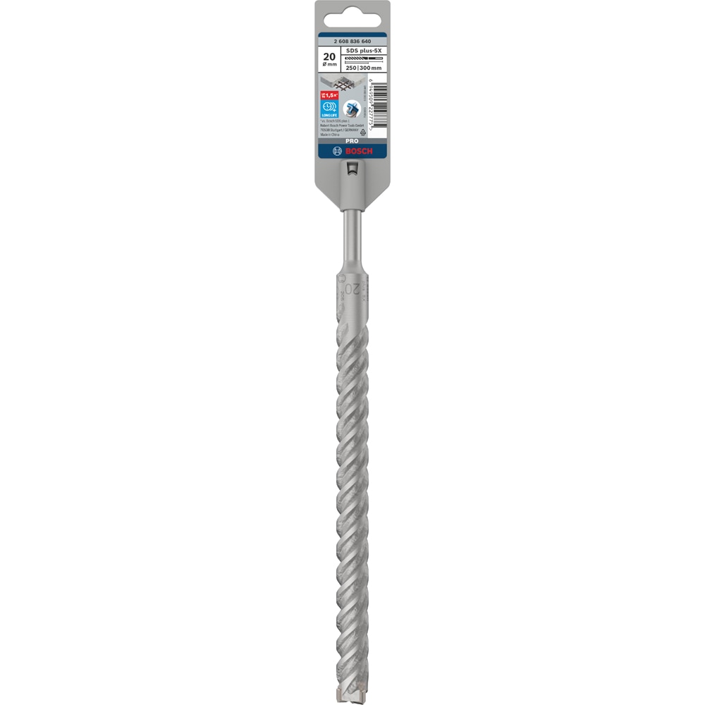Burghiu BOSCH PROFESSIONAL, beton SDS Plus-5X, 20x250x300 mm