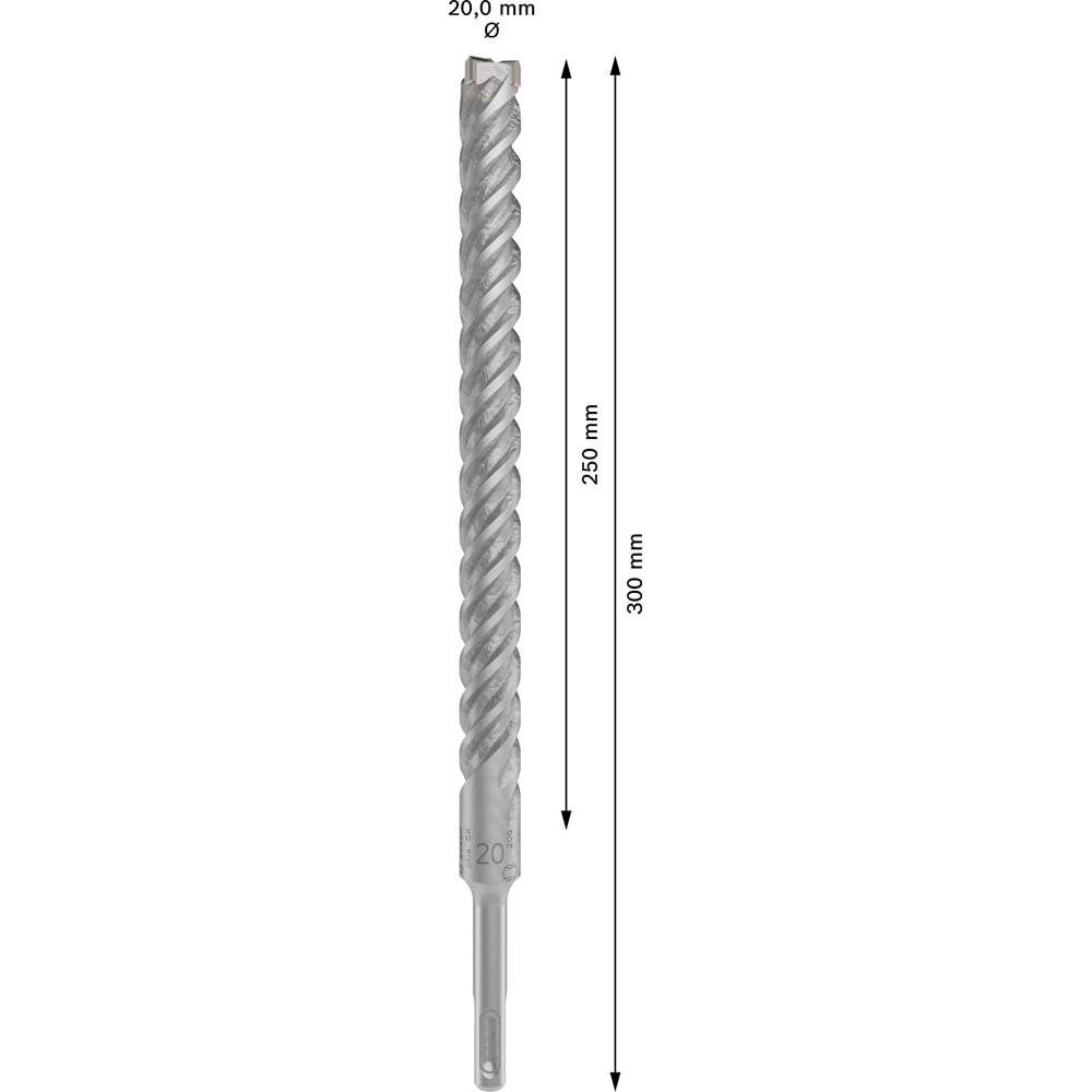 Burghiu BOSCH PROFESSIONAL, beton SDS Plus-5X, 20x250x300 mm