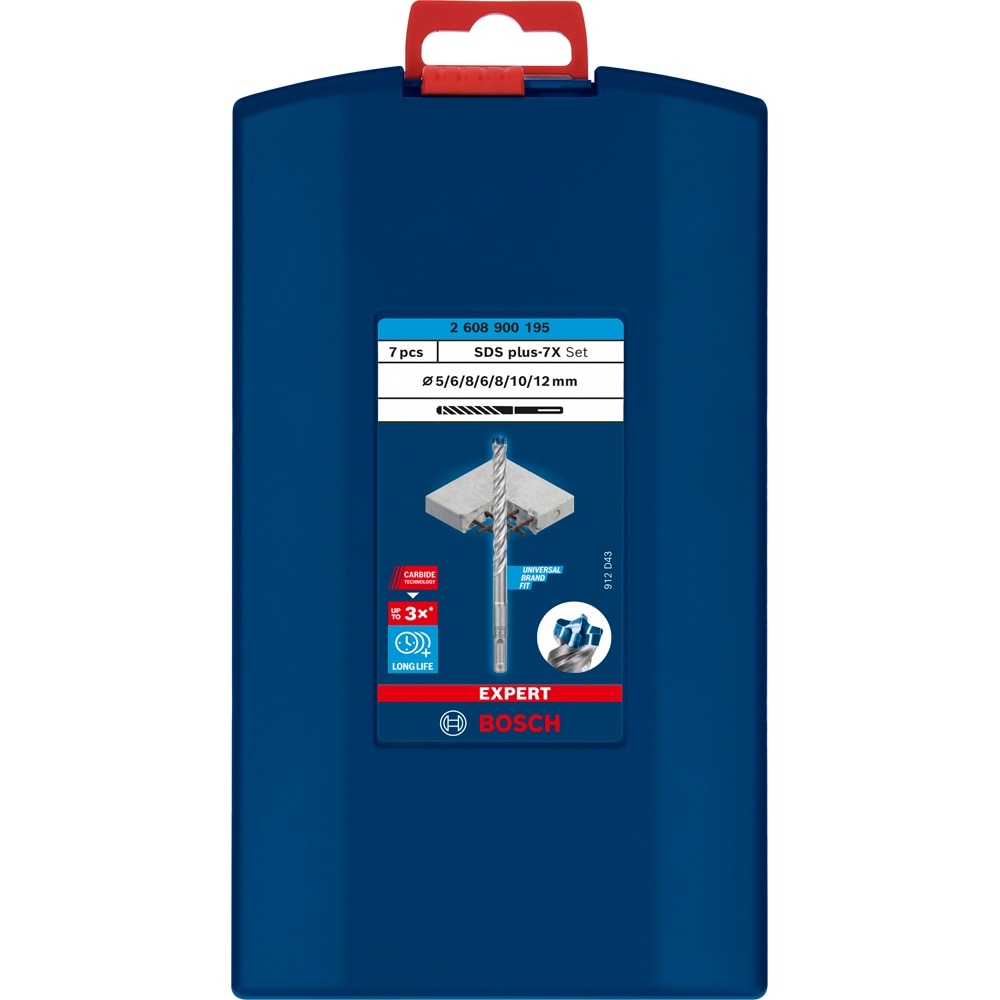 Burghiu BOSCH PRO, EXPERT beton sdsplus, 5-12mm, 7buc